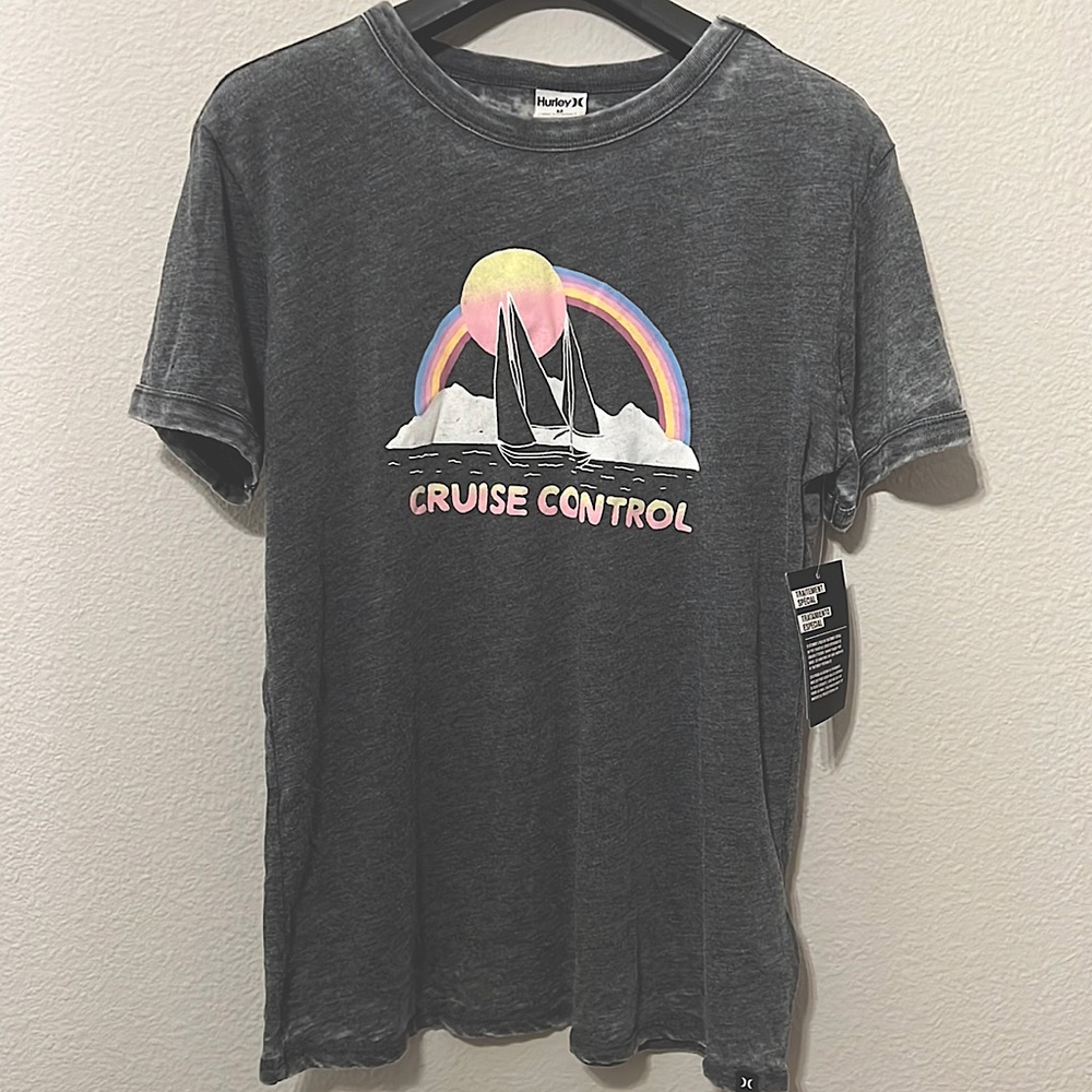 HURLEY M Brand New Distressed Tee